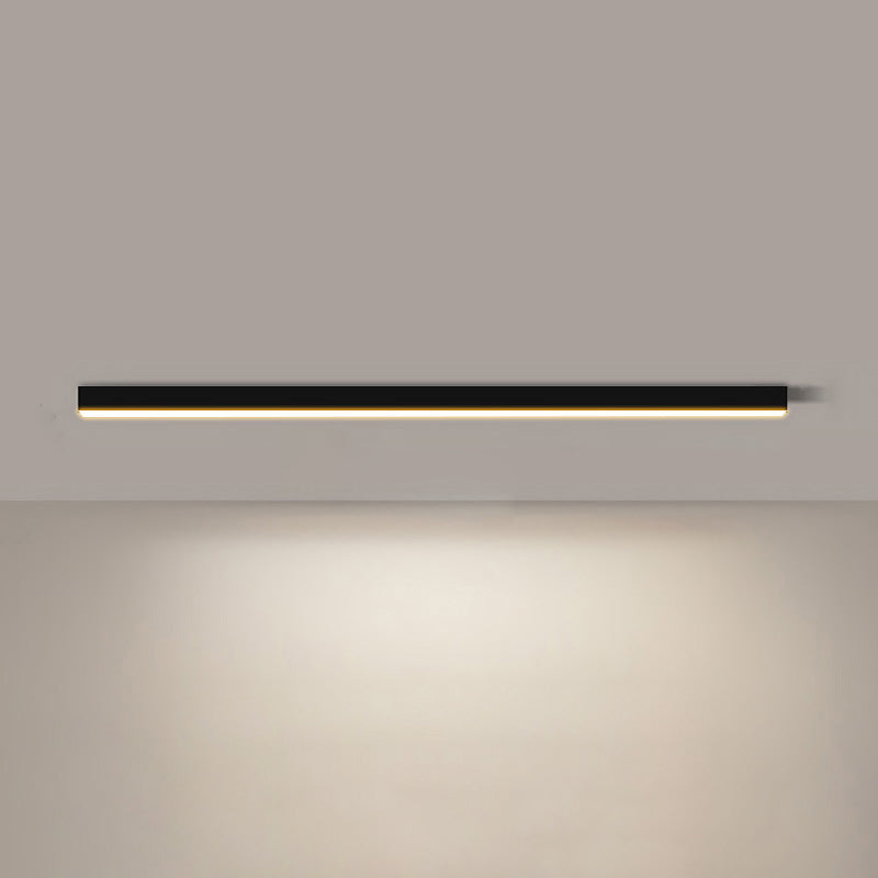 WOMO Lineare LED Deckenleuchte Flur Lang Schmal Metall-WM1003
