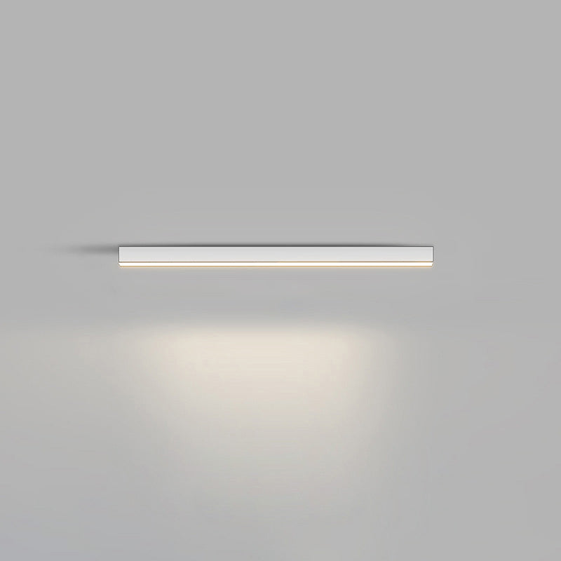 WOMO Lineare LED Deckenleuchte Flur Lang Schmal Metall-WM1003