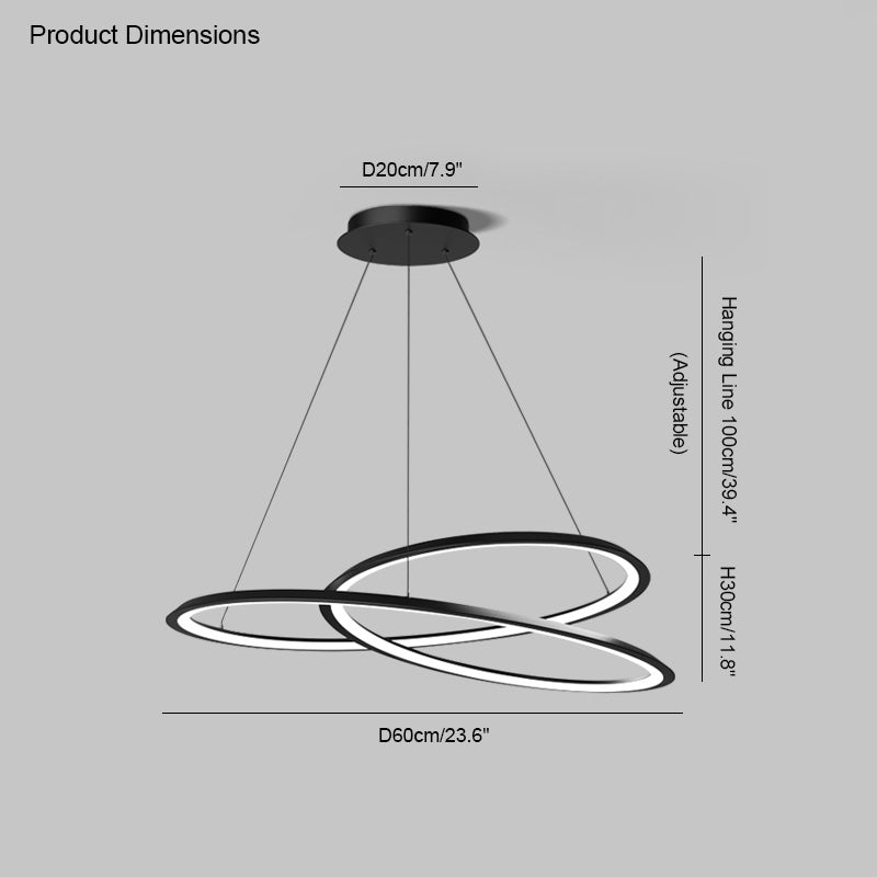 WOMO Swirl Led Kronleuchter-WM2073