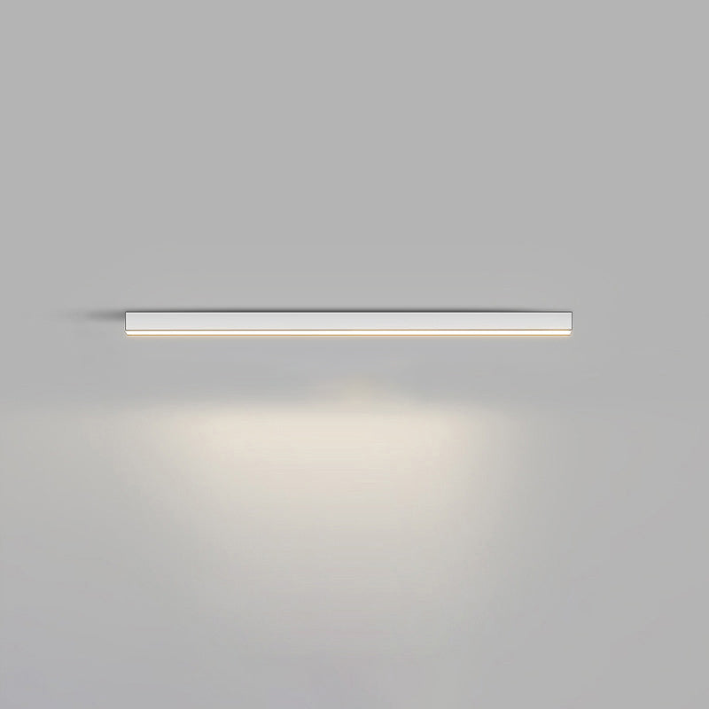 WOMO Lineare LED Deckenleuchte Flur Lang Schmal Metall-WM1003