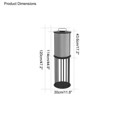 WOMO Solar Pleated Glass Lantern-WM9043