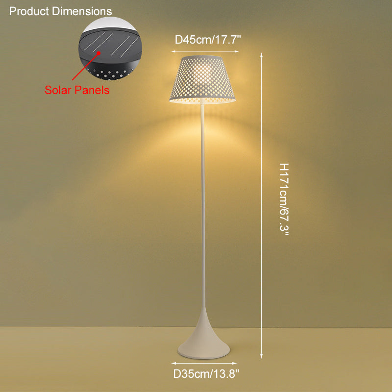 WOMO Solar Rattan Bodenleuchte-WM9011