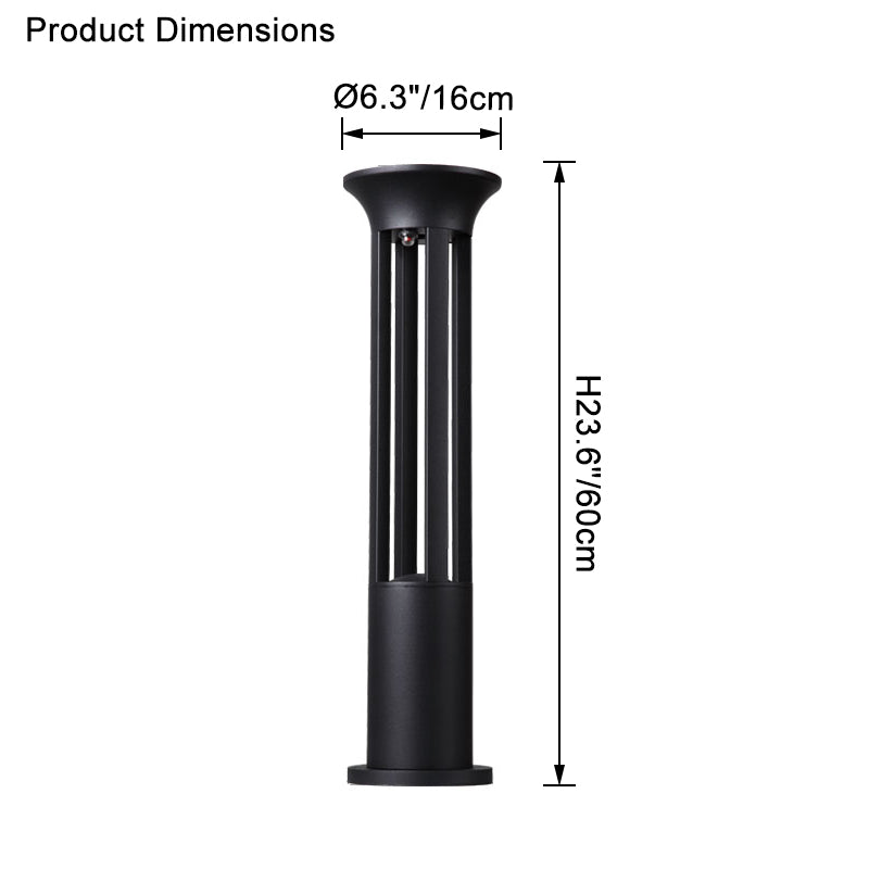 WOMO Solar Rasenpollerleuchte-WM9056