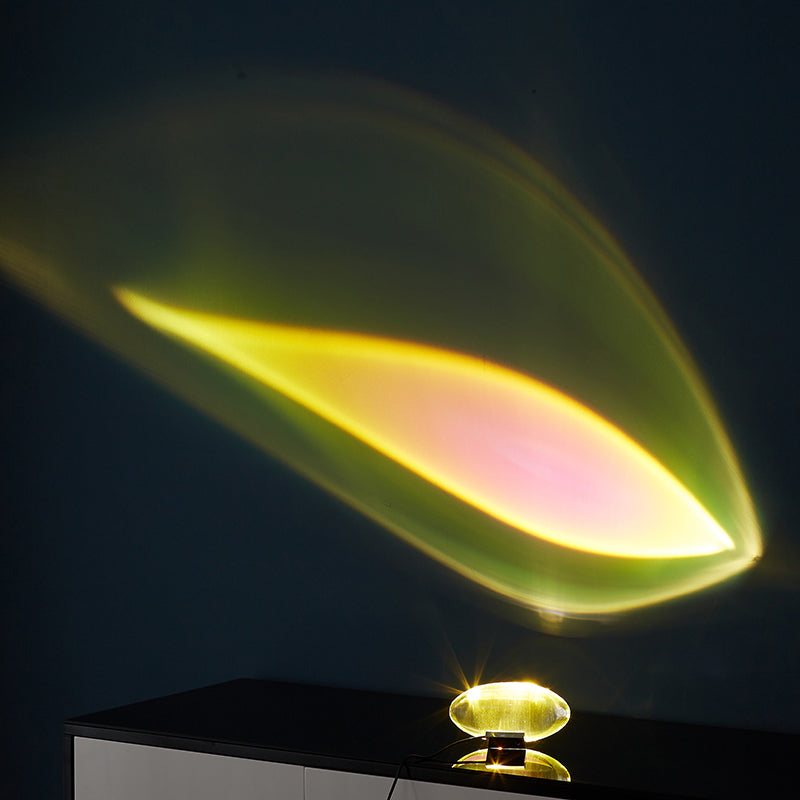 WOMO Sternenprojektor-Tischlampe aus Glas-WM8000