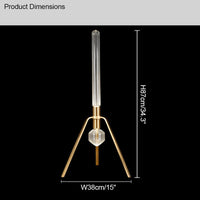 WOMO Cypher Vertikale/Horizontale Glas-Pendelleuchte-WM2153