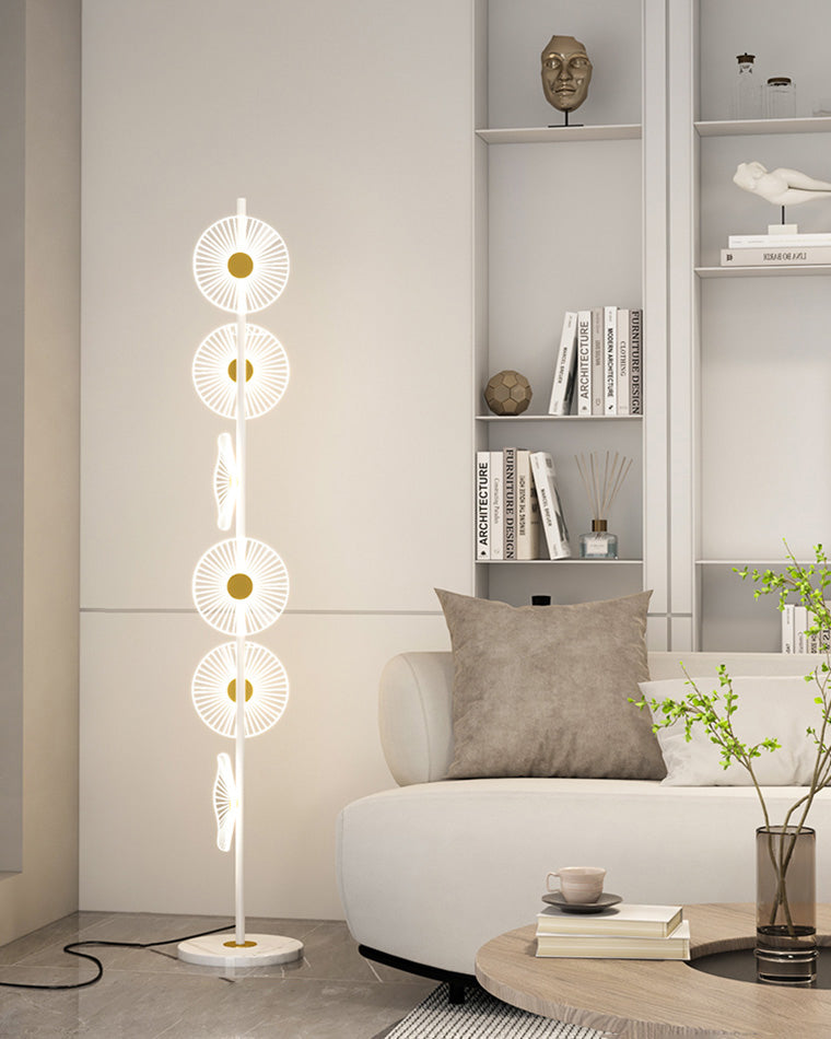 WOMO Multi-Light Dimmbare Stehlampe mit Fernbedienung-WM7075