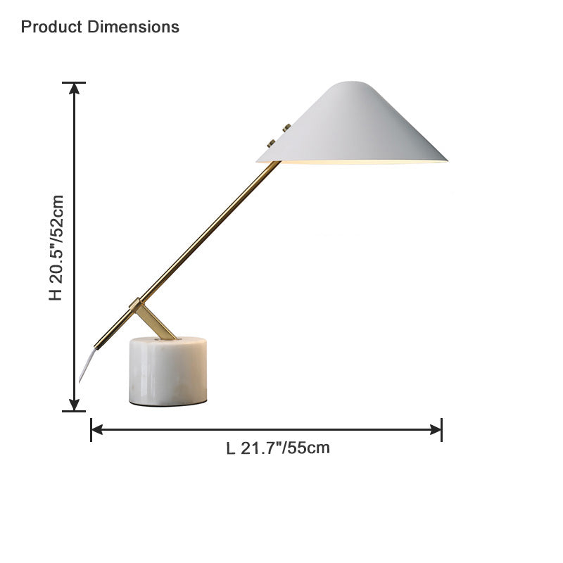 WOMO Schreibtischlampe aus nordischem Marmor - WM8028