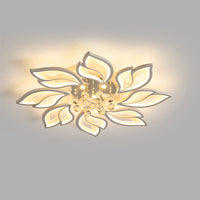 WOMO Grand plafonnier à fleurs en verre de cristal-WM1107