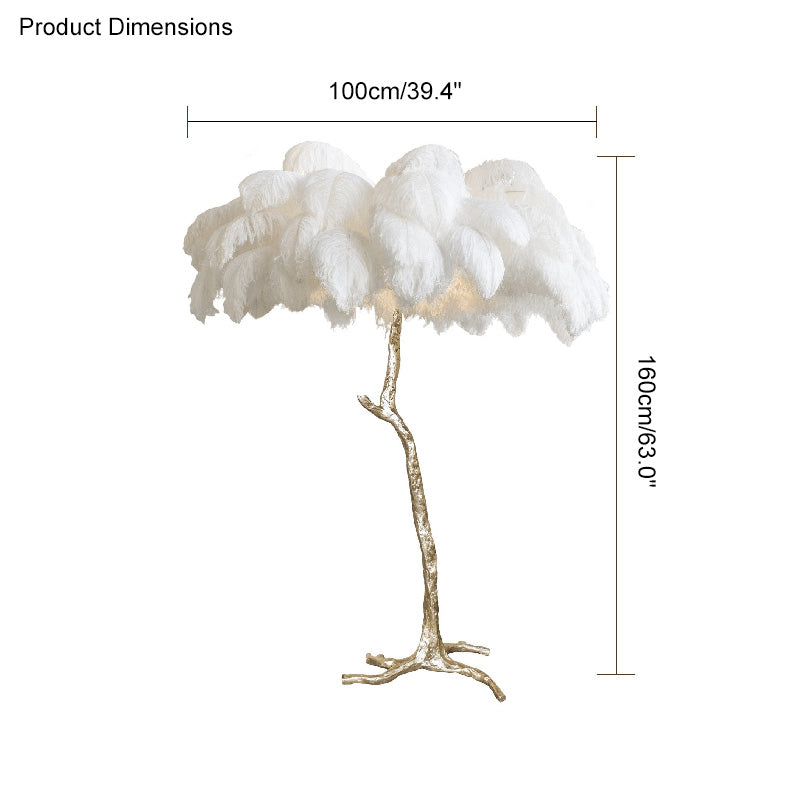 WOMO Fan Palm Floor Lamp -WM7000