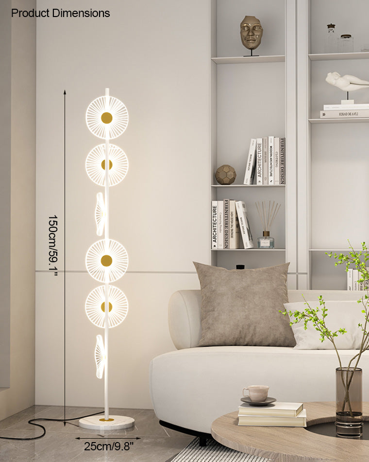 WOMO Multi-Light Dimmbare Stehlampe mit Fernbedienung-WM7075