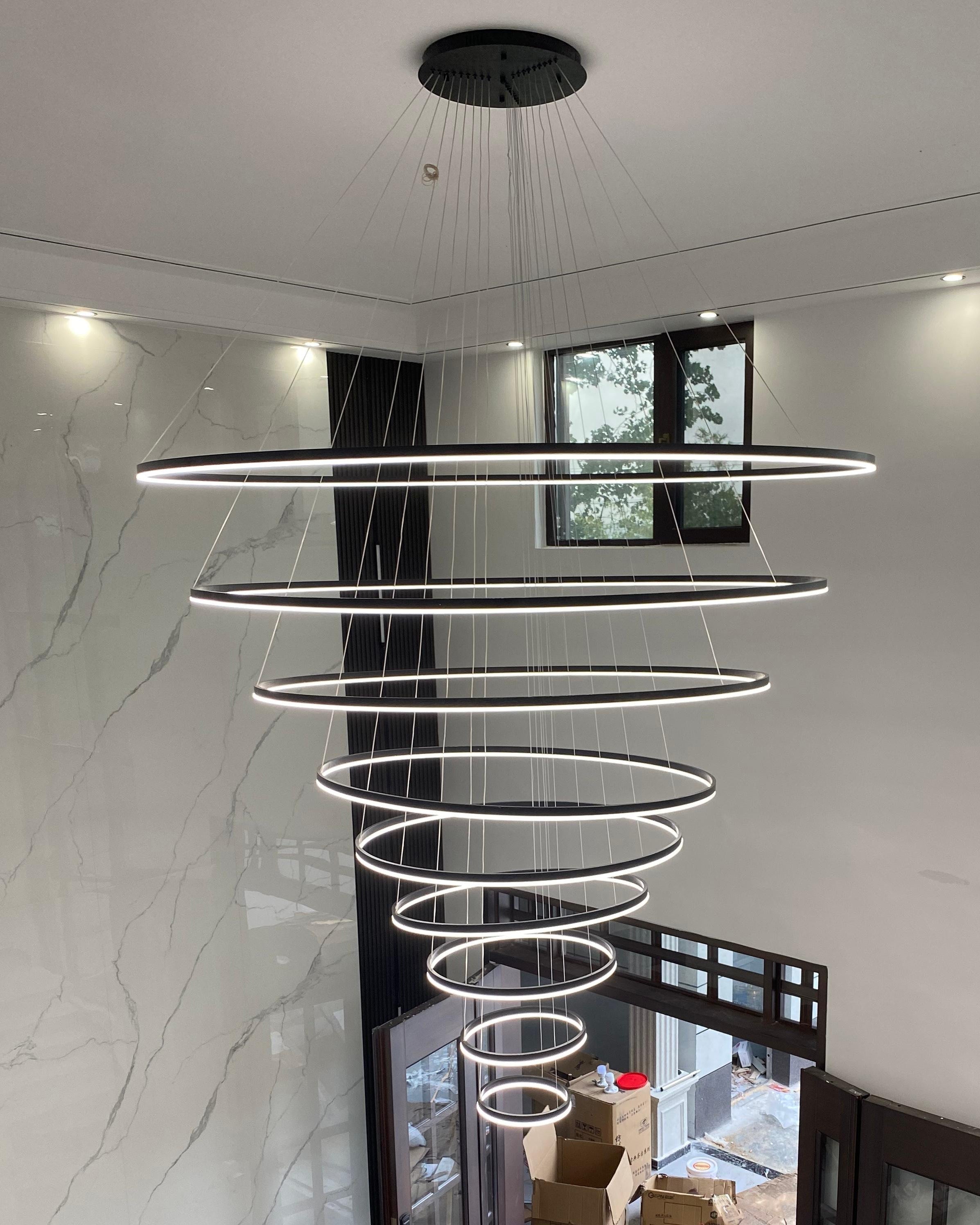 WOMO Stufenring-LED-Kronleuchter-WM2159