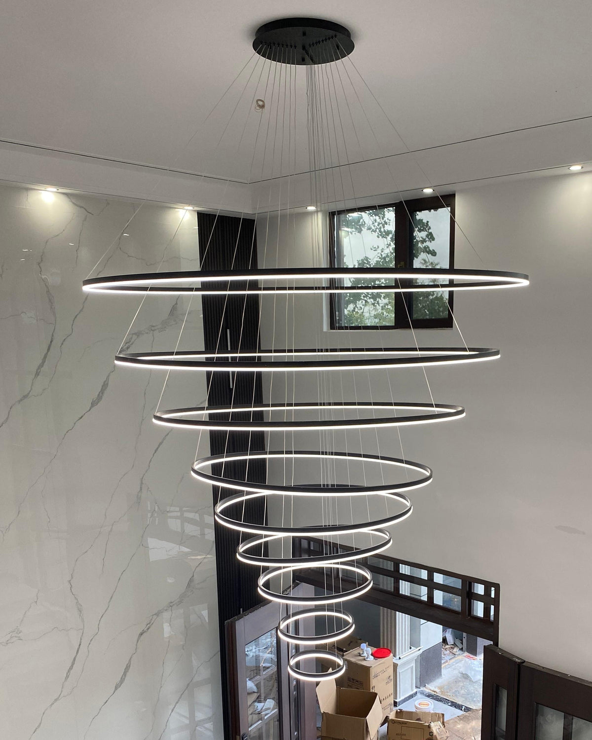 WOMO Stepped Ring LED Chandelier WM2159