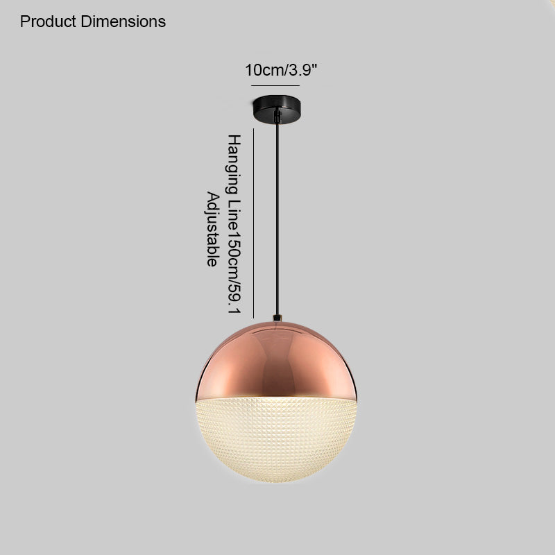 WOMO Prismatic/Milchglas Globe Pendelleuchte-WM2065
