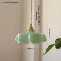 WOMO Retro Glas-Pendelleuchte-WM2084