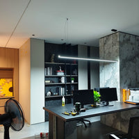 WOMO Elongated LED Chandelier Dining Table Simple-WM2011