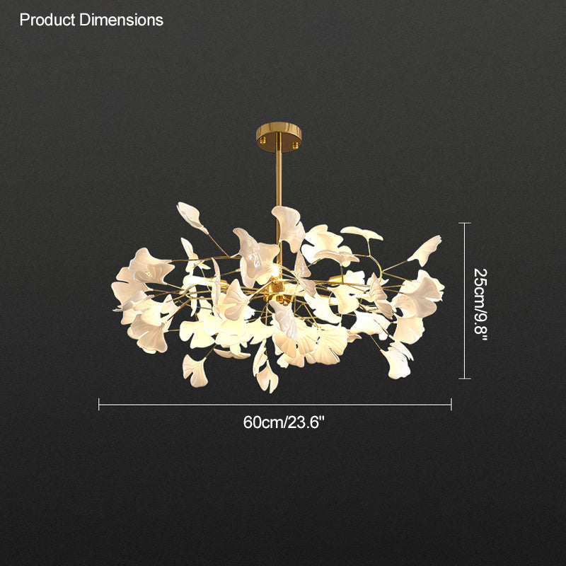 WOMO Gingko-Blatt-Kronleuchter-WM2205