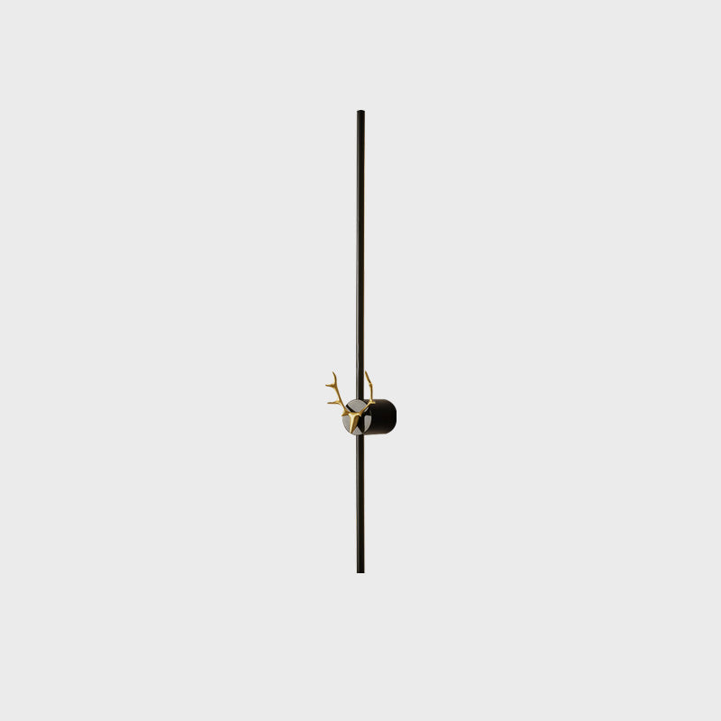 WOMO Lange Wandleuchte mit Geweih -WM6019