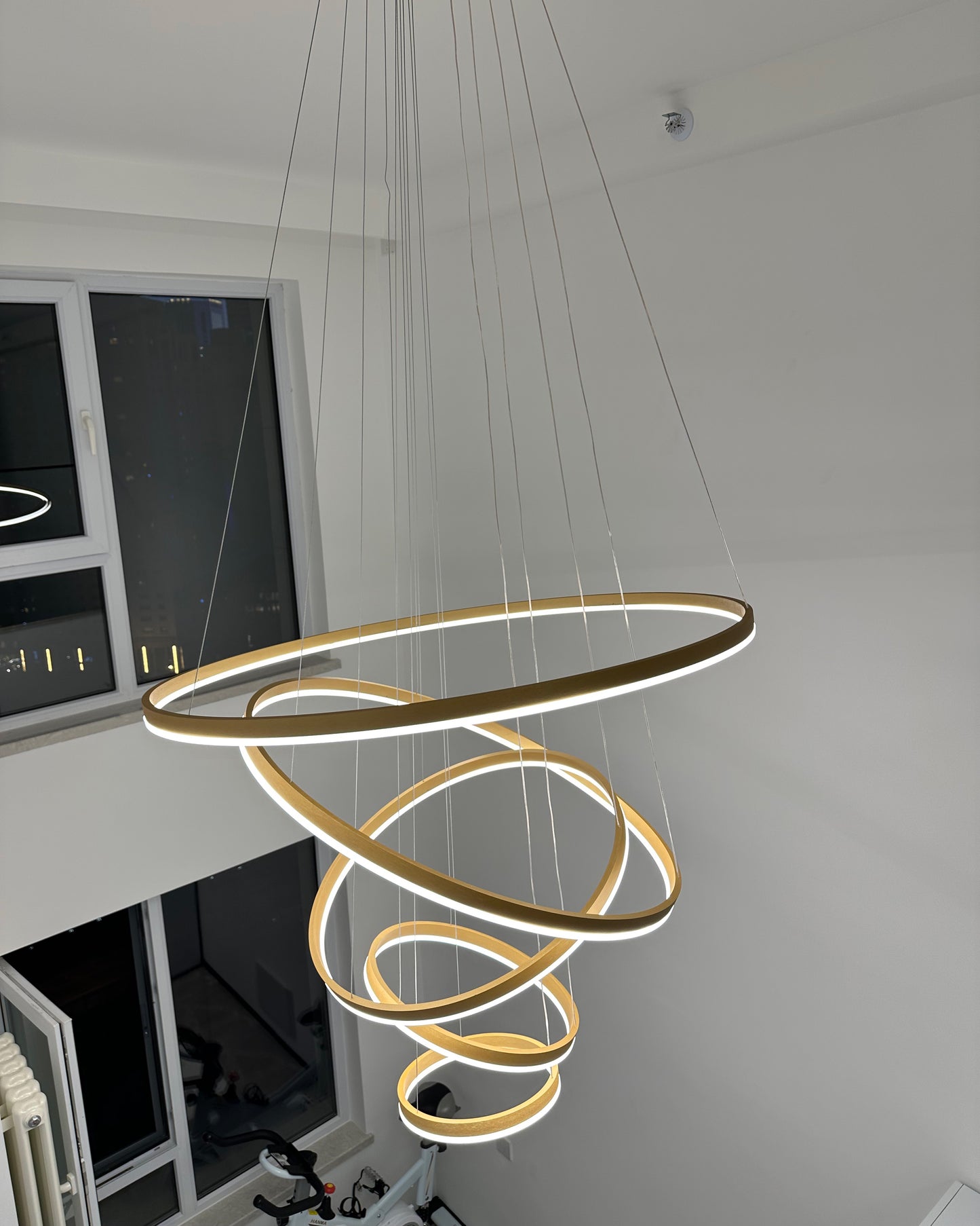 WOMO Tiered Ring LED Chandelier-WM2159