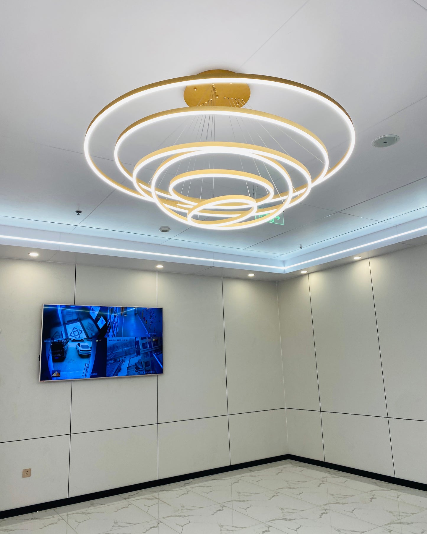 WOMO Tiered Ring LED Chandelier-WM2159