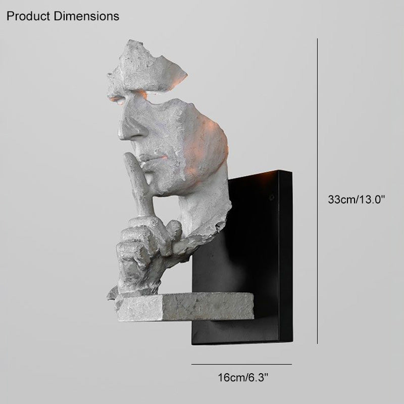 WOMO Silence Gesture Skulpturale Wandleuchte-WM6023