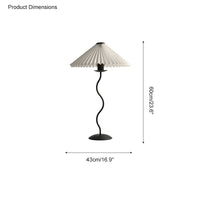 Lampe de table plissée ondulée WOMO - WM8001