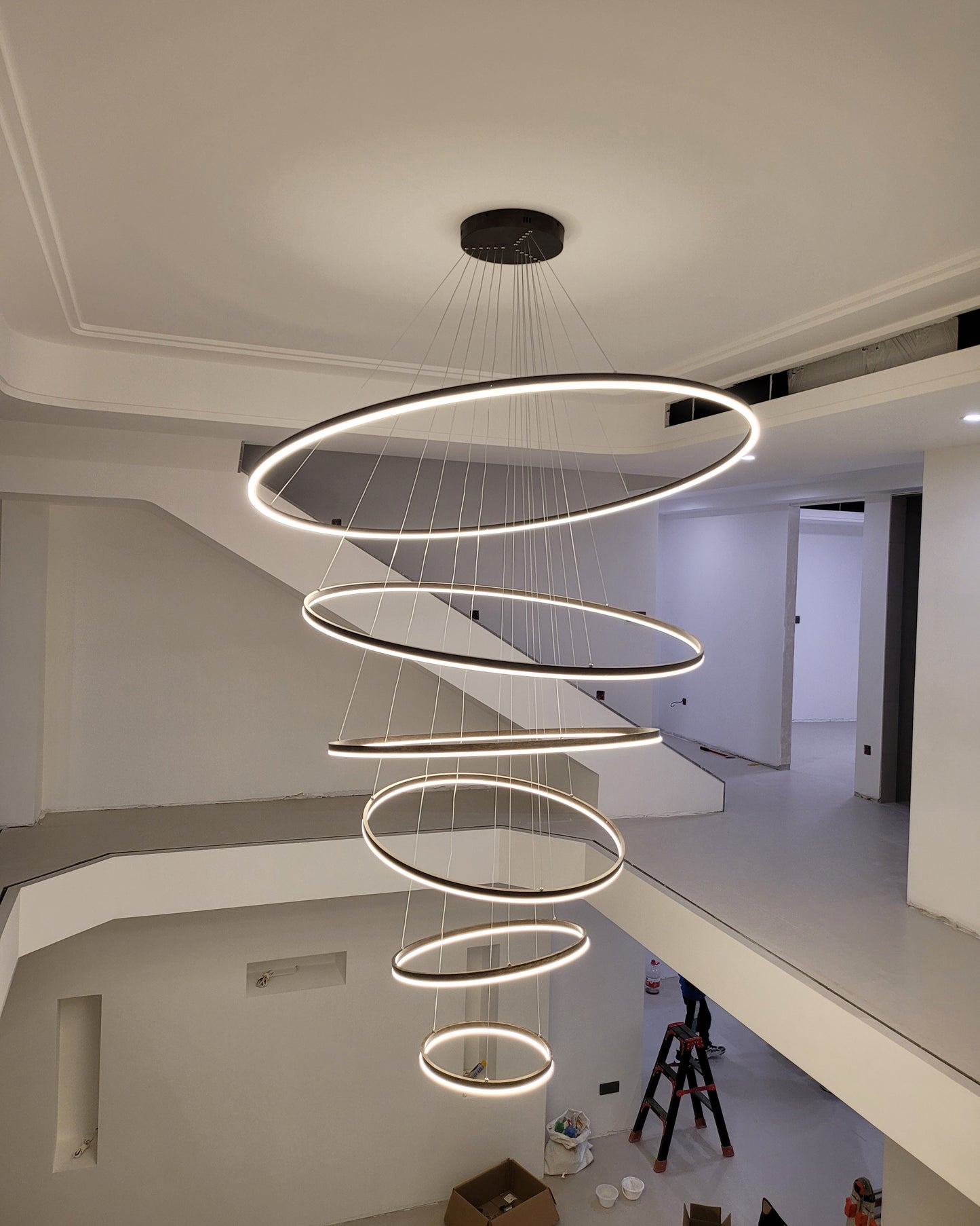 WOMO Tiered Ring LED Chandelier-WM2159