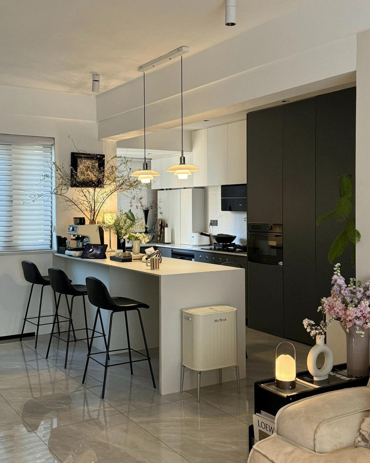 WOMO Danish Frosted Glass Pendant Light-WM2116