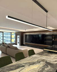WOMO Elongated LED Chandelier Dining Table Simple-WM2011