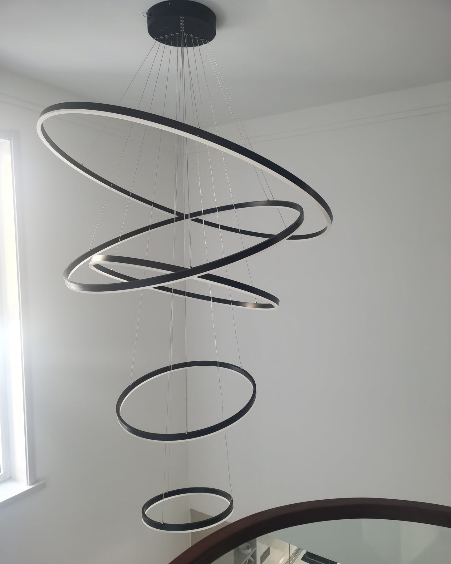 WOMO Tiered Ring LED Chandelier-WM2159