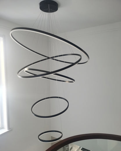 WOMO Tiered Ring LED Chandelier-WM2159