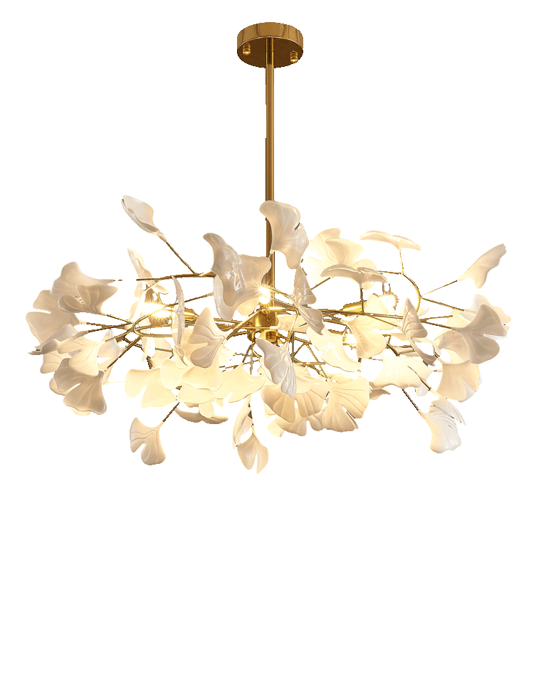 WOMO Gingko-Blatt-Kronleuchter-WM2205