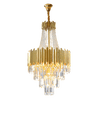 WOMO Stufen-Kronleuchter aus Goldkristall - WM2207 thumbnail