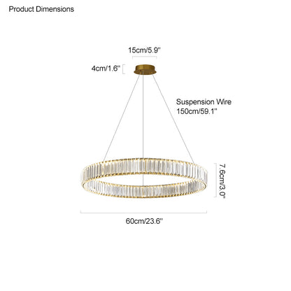 WOMO 2 Tier Circular Crystal Chandelier-WM2192