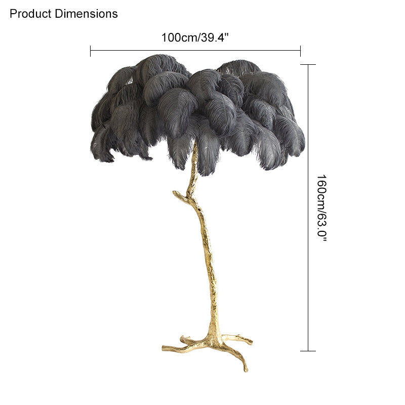 WOMO Fan Palm Floor Lamp -WM7000