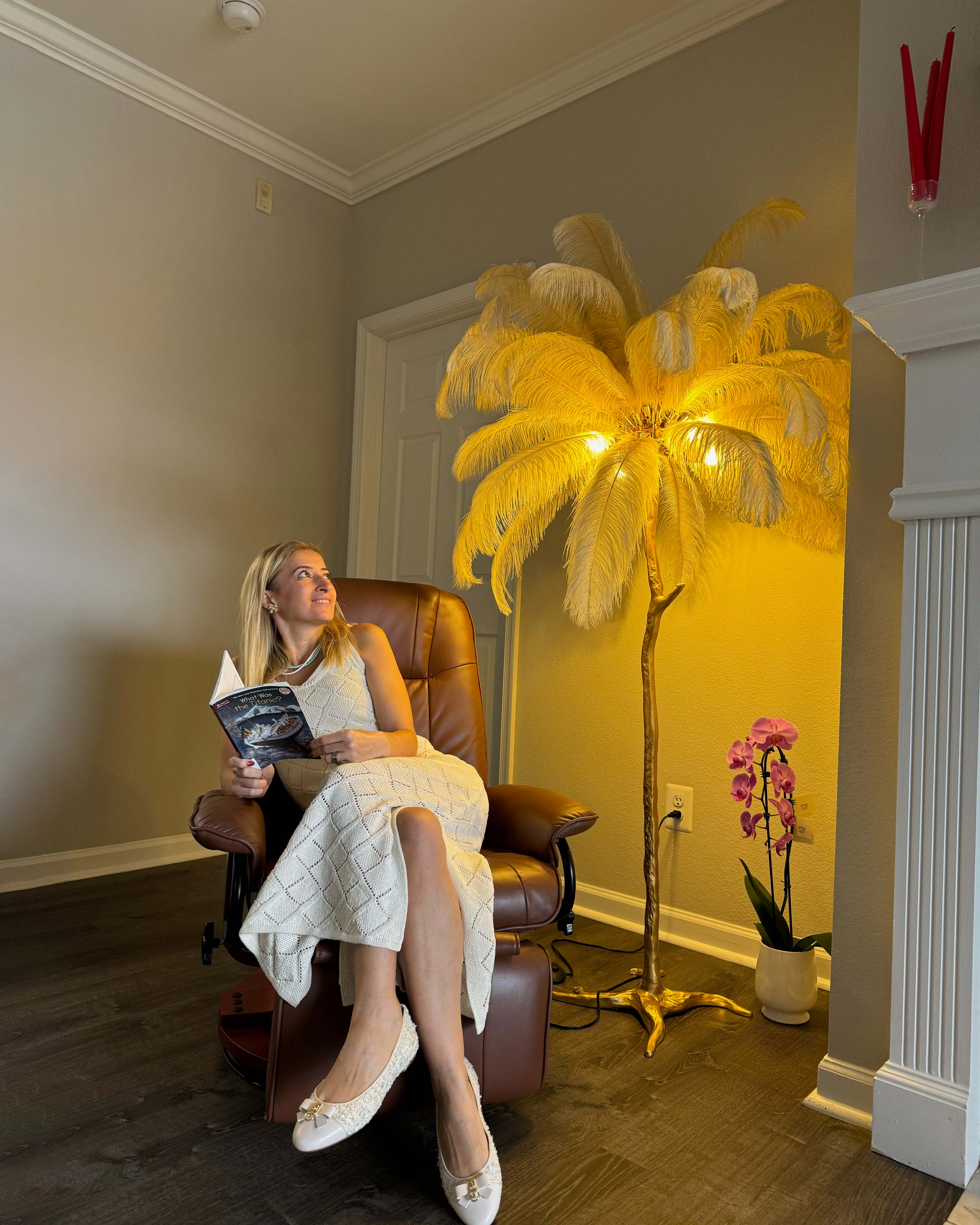 WOMO Fan Palm Floor Lamp -WM7000