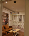 WOMO LED Kronleuchter Ring Esstisch Holz Landhaus Modern-WM2492 thumbnail