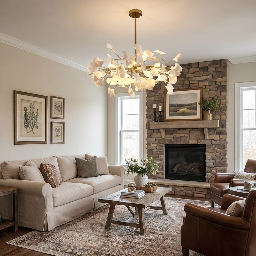 WOMO Ginkgo Leaf Chandelier-WM2205