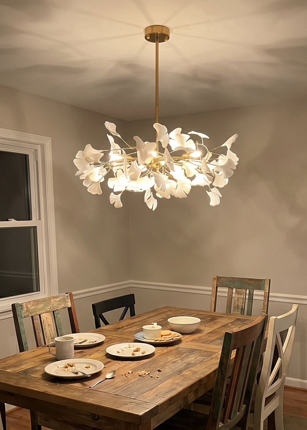 WOMO Ginkgo Leaf Chandelier-WM2205
