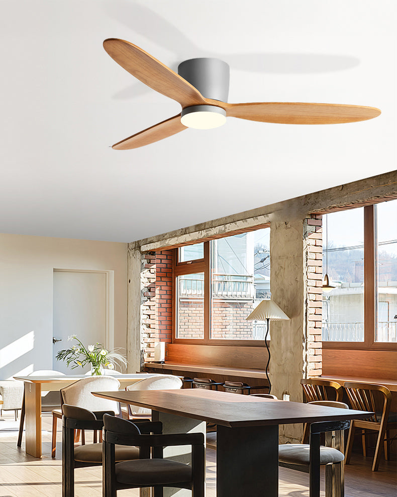 WOMO Holz Low Profile Deckenventilatorleuchte – WM5259
