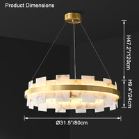 Lustre rond WOMO Gold Alabaster-WM2394