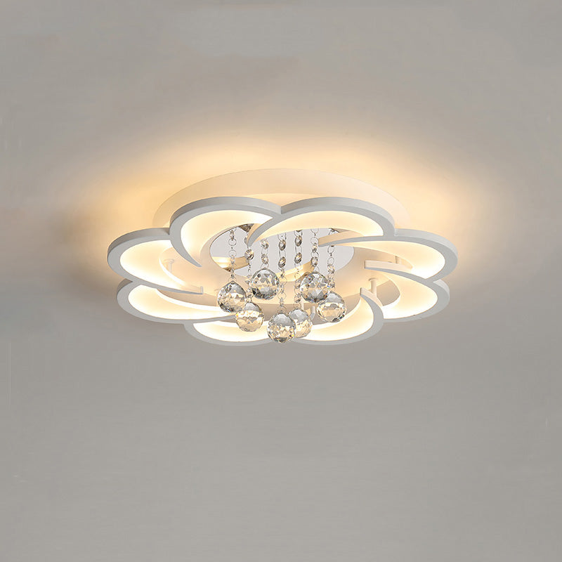 WOMO Large Floral Crystal Ceiling Light-WM1078